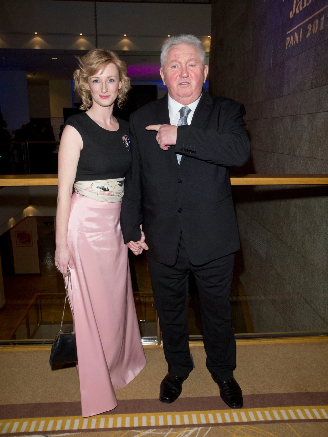 Andrzej Turski z córką Andrzej Turski z córką