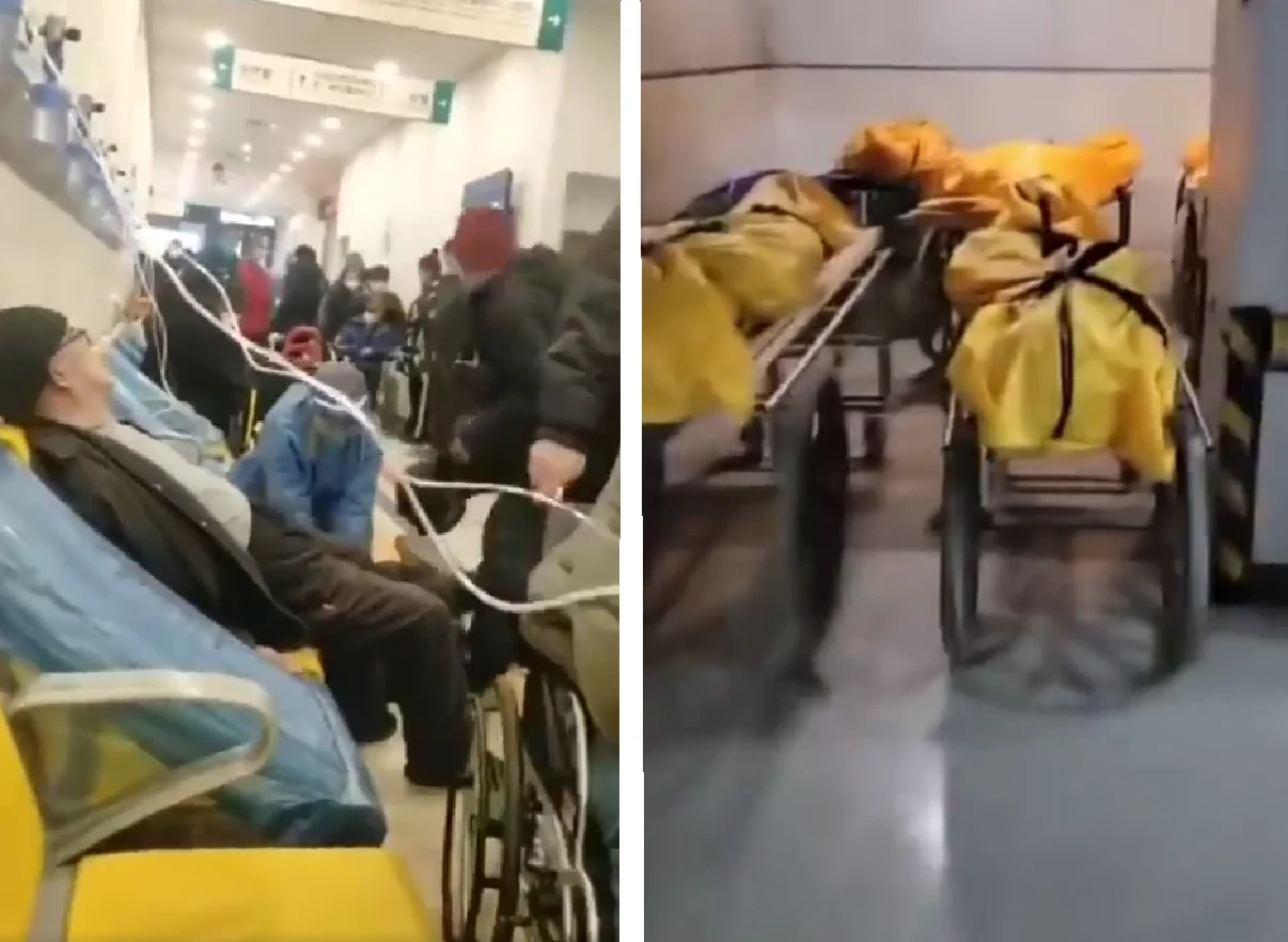 Chiny: przepełnione szpitale i kostnice. Oficjalnie w statystykach zgony przez Covid-19 znikły Chiny: przepełnione szpitale i kostnice. Oficjalnie w statystykach zgony przez Covid-19 znikły