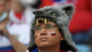 Kibic reprezentacji Rosji