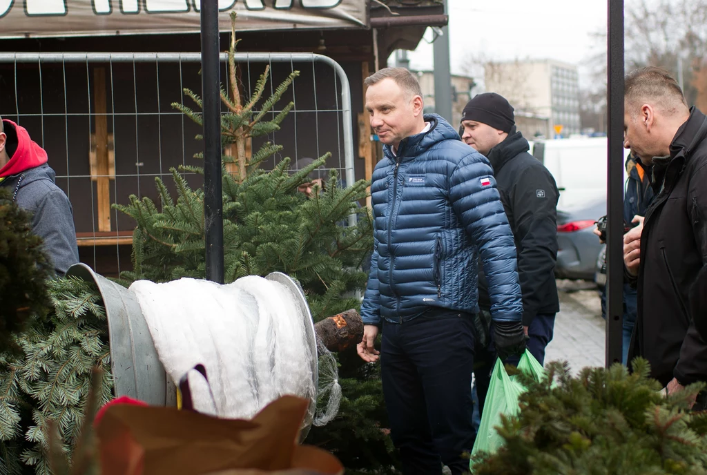 Andrzej Duda w tym roku nie zdecydował się na zakup choinki