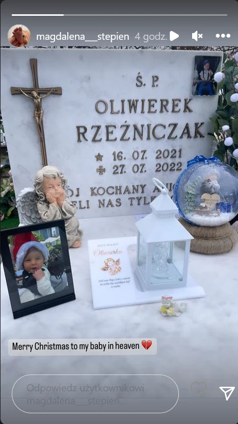 Grób syna Magdaleny Stępień Grób syna Magdaleny Stępień