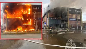 Pożar centrum handlowego w Rosji