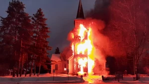 Spłonął zabytkowy kościół w Finlandii