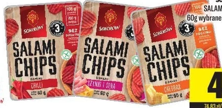 Sokołów Salami chips klasyczne 60 g