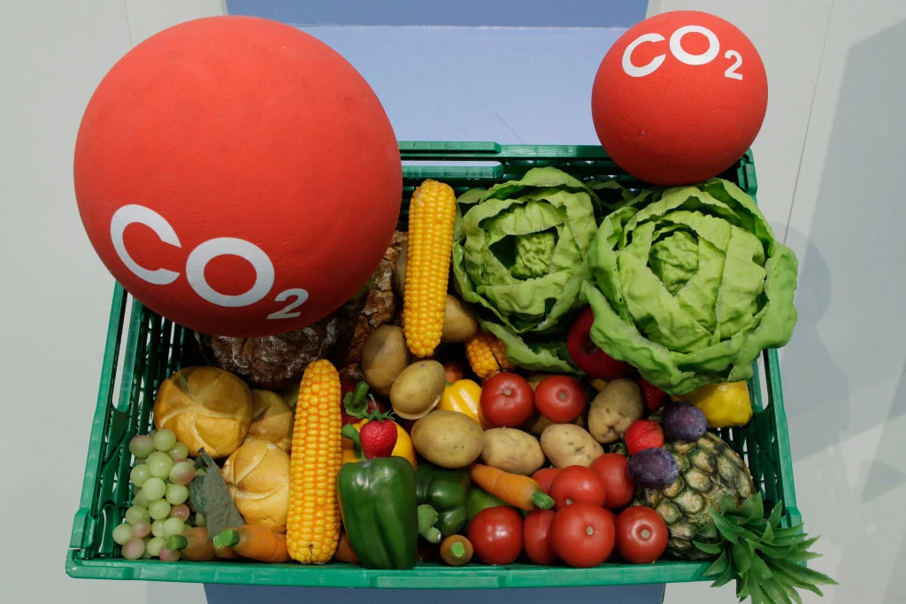   Spożywana przez nas żywność ma różnorodny ślad węglowy i różnie wpływa na klimat