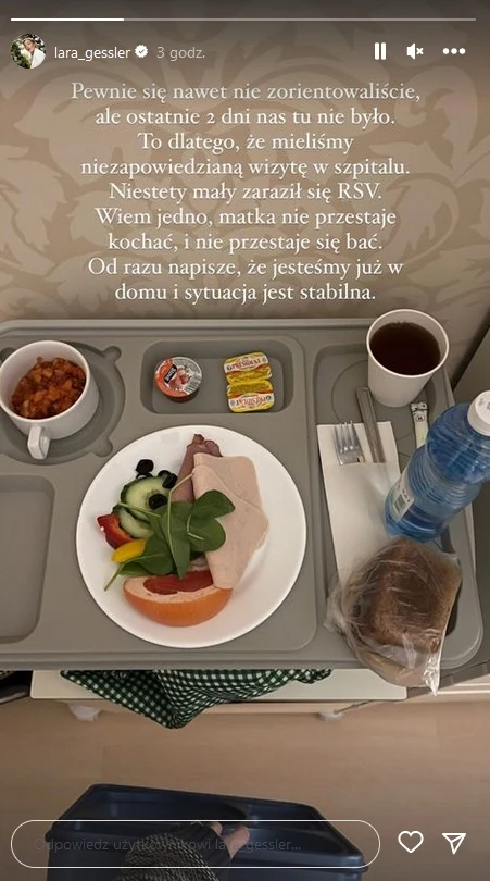 Lara Gessler o stanie zdrowia synka Lara Gessler o stanie zdrowia synka
