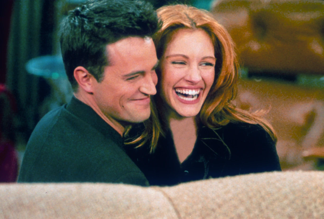 Matthew Perry i Julia Roberts w "Przyjaciołach"