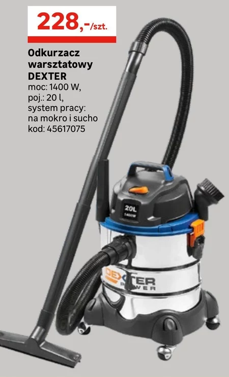 Odkurzacz warsztatowy Dexter