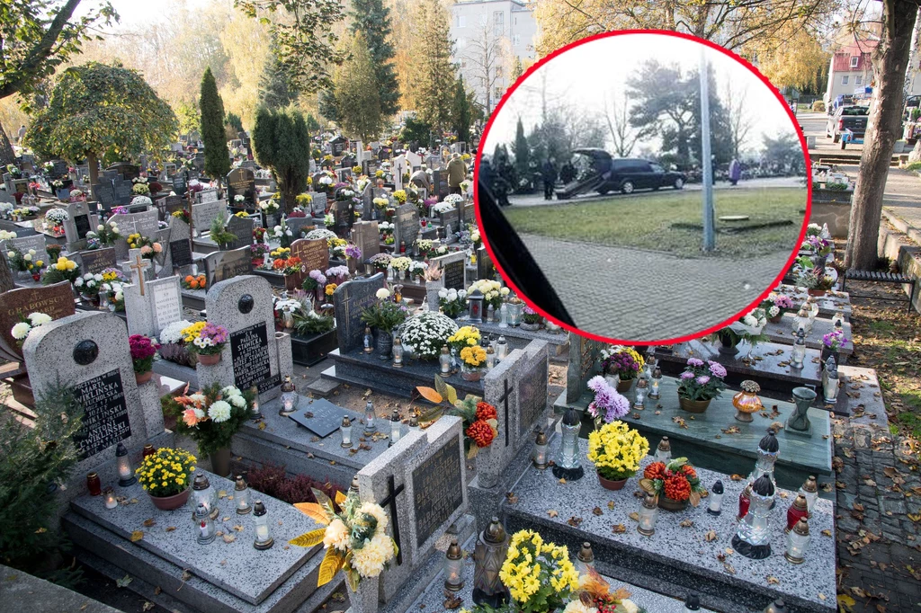 Trumna wypadła z karawanu podczas pogrzebu Trumna wypadła z karawanu podczas pogrzebu