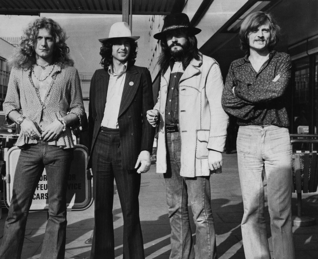 Led Zeppelin w 1973 r. - od lewej: Robert Plant, Jimmy Page, John Bonham i John Paul Jones