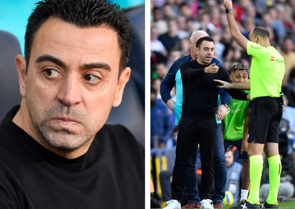 Xavi krytycznie ocenił pracę Matheu Lahoza w czasie derbów Barcelony Xavi krytycznie ocenił pracę Matheu Lahoza w czasie derbów Barcelony