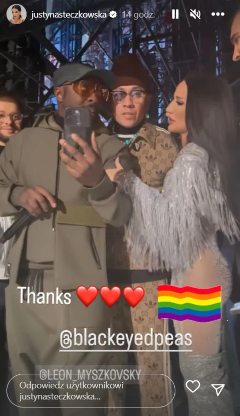 Steczkowska i Black Eyed Peas