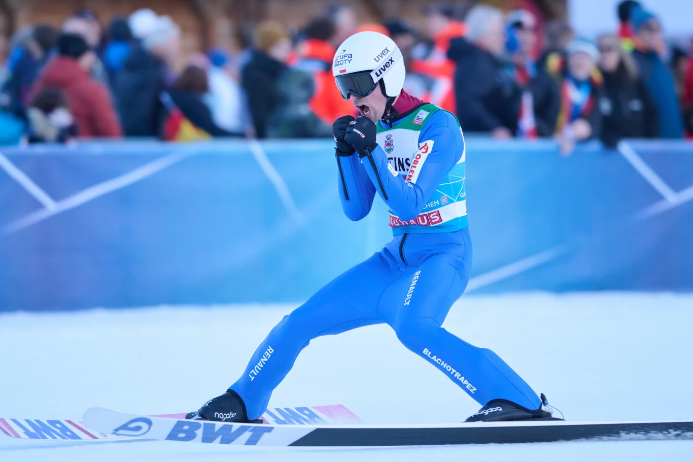 Piotr Żyła w konkursie w Garmisch-Partenkirchen