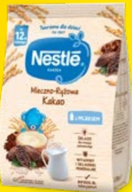 Nestlé Kaszka mleczno-ryżowa kakao dla dzieci po 12. miesiącu 230 g