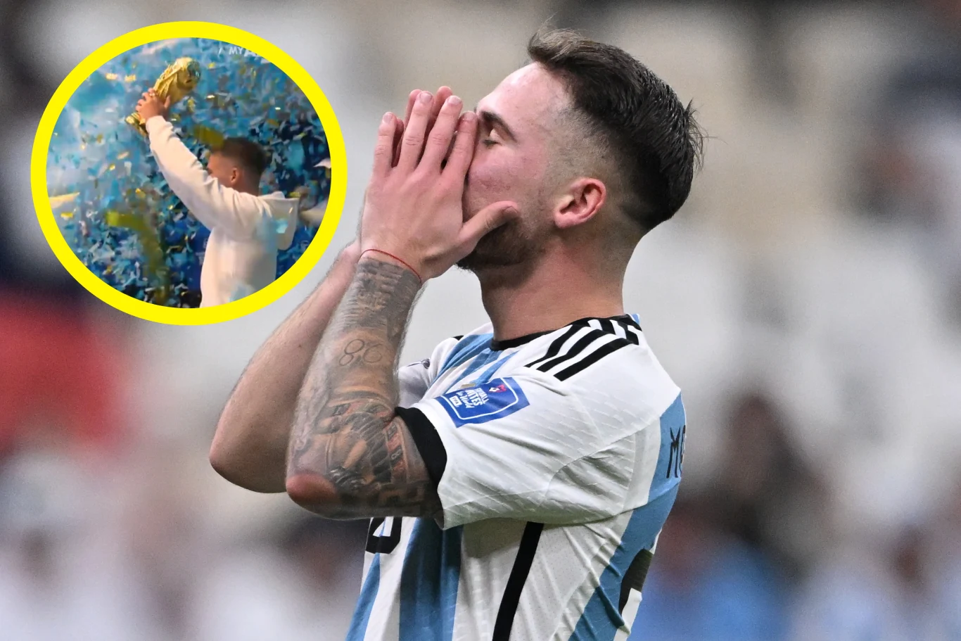 Alexis Mac Allister z pewnością poczuł się doceniony w Brighton - członkowie klubu zorganizowali mu wspaniałą fetę w Anglii