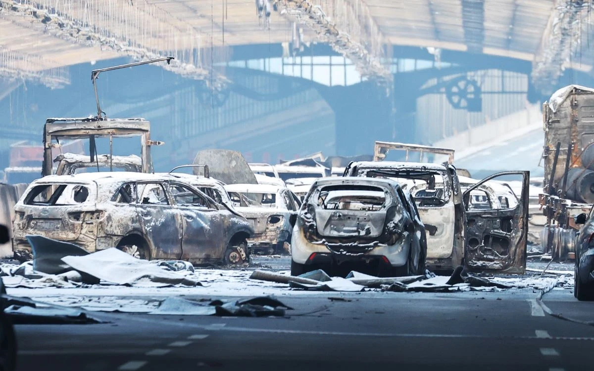 Pożar tunelu akustycznego w Korei Południowej.