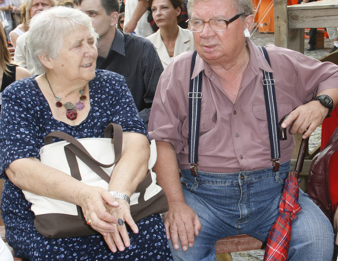 Roman Kłosowski z żoną