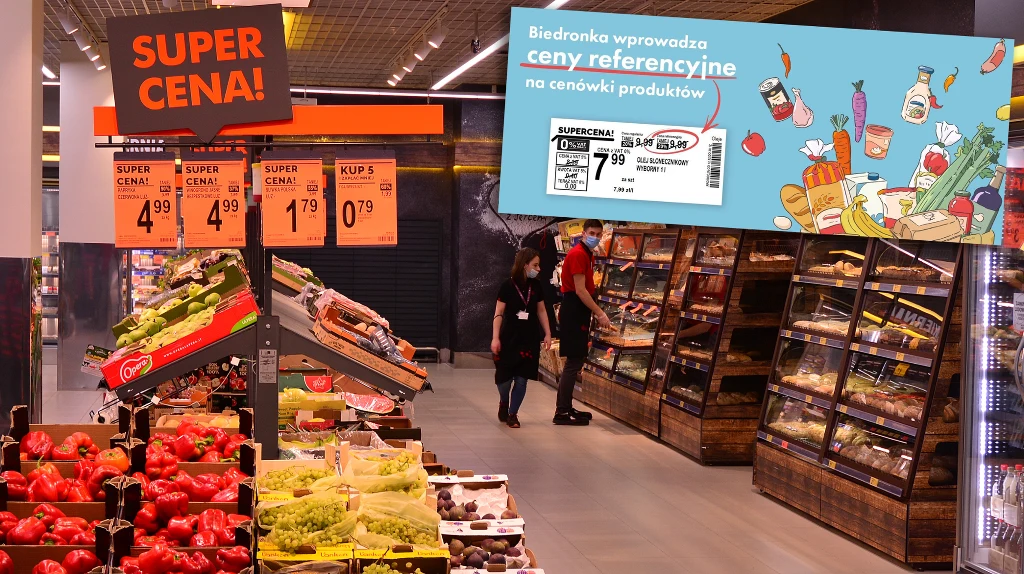Biedronka prezentuje cenę detaliczną, cenę regularną i cenę referencyjną (fot. Biedronka / 123/PICSEL)