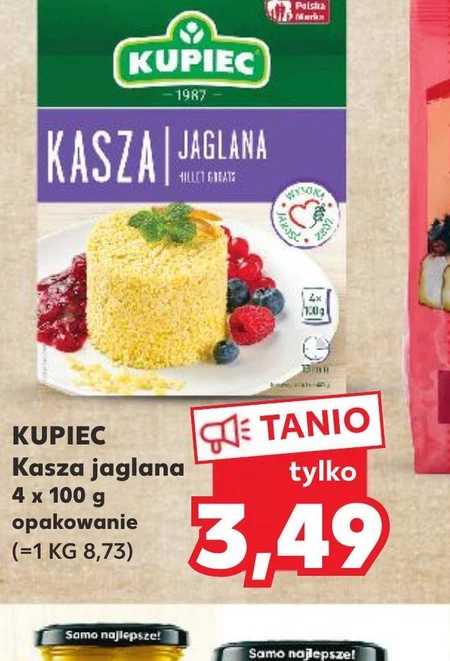 Kupiec Kasza jaglana 400 g (4 x 100 g)