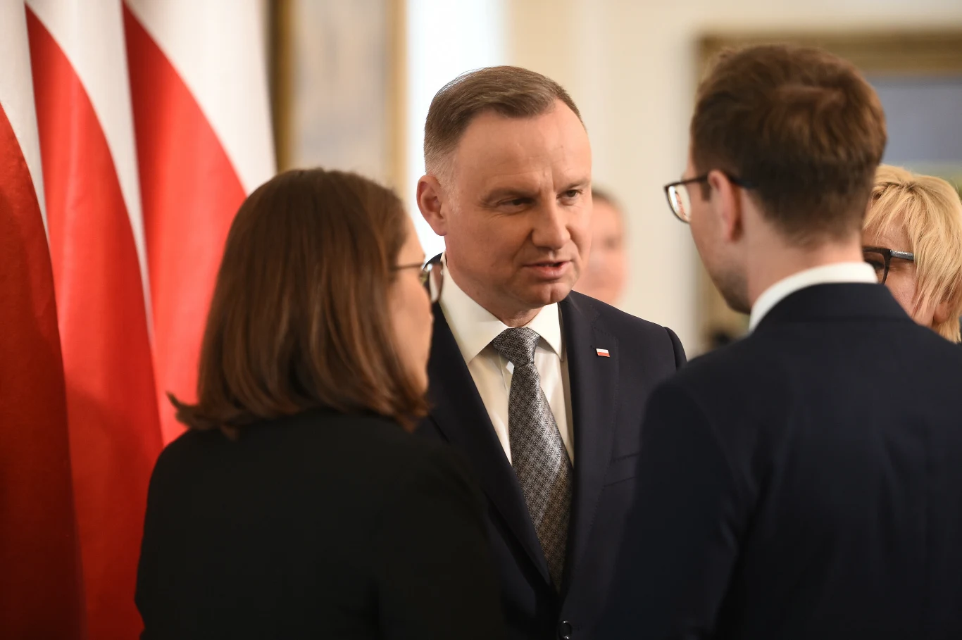 Prezydent Andrzej Duda w rozmowie z Waldemarem Budą Prezydent Andrzej Duda w rozmowie z Waldemarem Budą