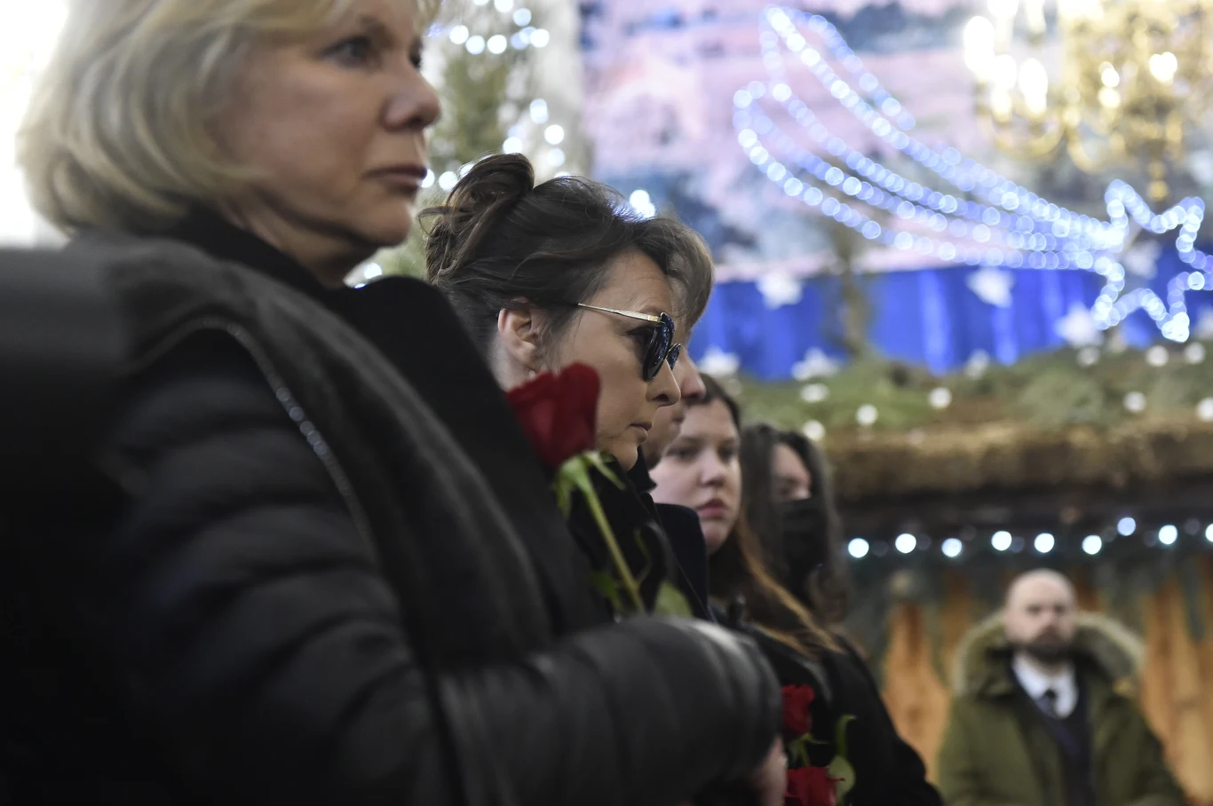 Dorota Kamińska i Justyna Sieńczyłło na pogrzebie Emiliana Kamińskiego. Dorota Kamińska i Justyna Sieńczyłło na pogrzebie Emiliana Kamińskiego.