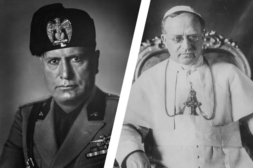 Benito Mussolini wziął udział w pogrzebie Piusa XI