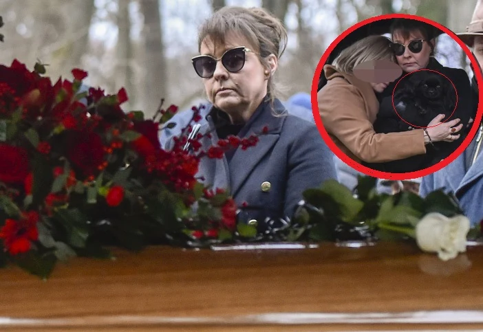Justyna Sieńczyłło na pogrzebie Kamińskiego
