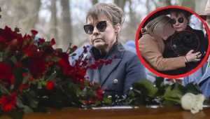 Justyna Sieńczyłło na pogrzebie Kamińskiego