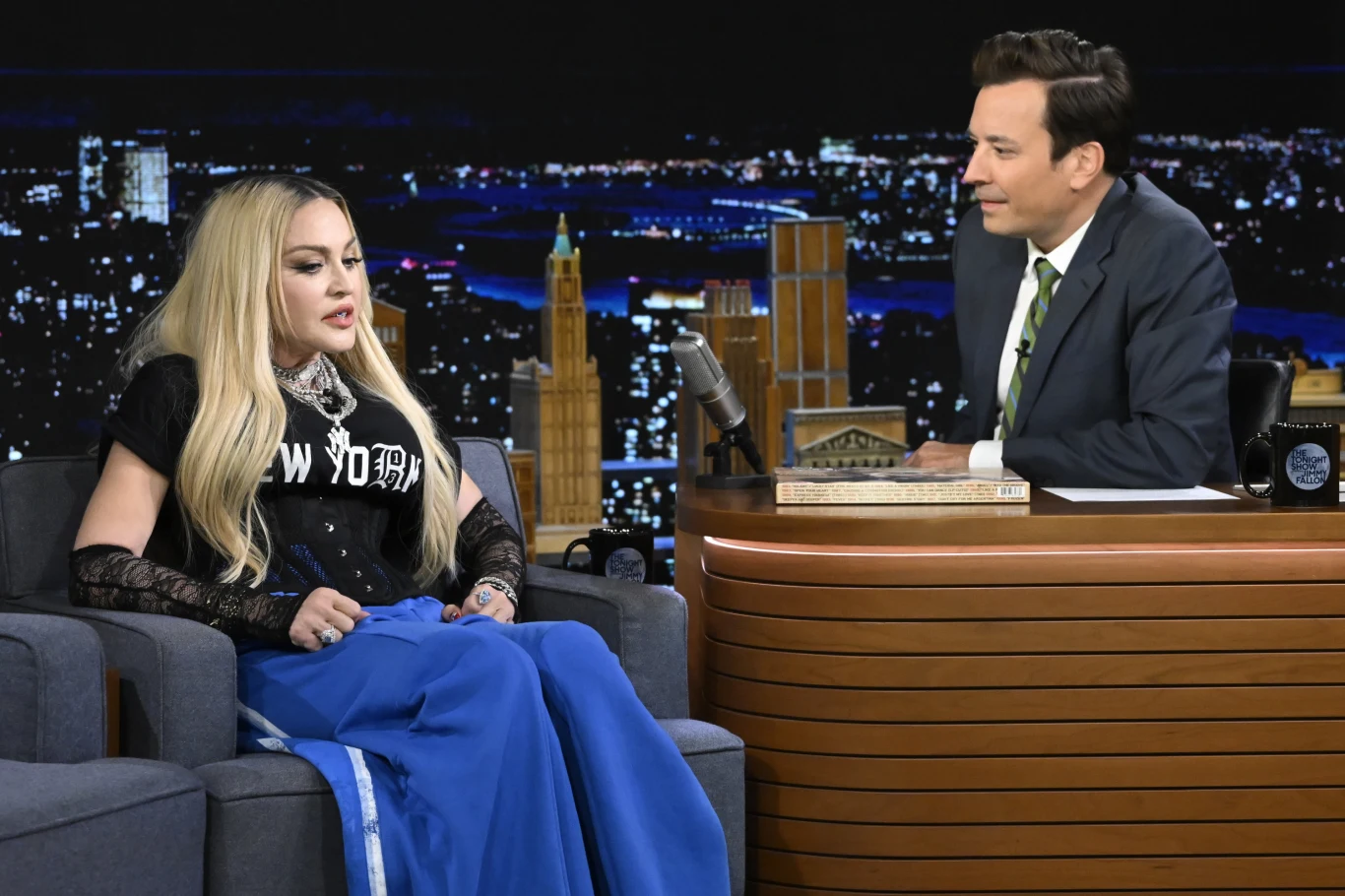 Madonna i Jimmy Fallon w jego programie telewizyjnym Madonna i Jimmy Fallon w jego programie telewizyjnym