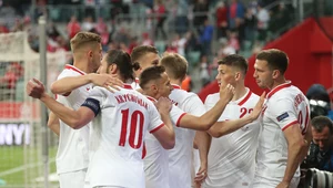 Dawid Kownacki w meczu reprezentacji Polski z Rosją