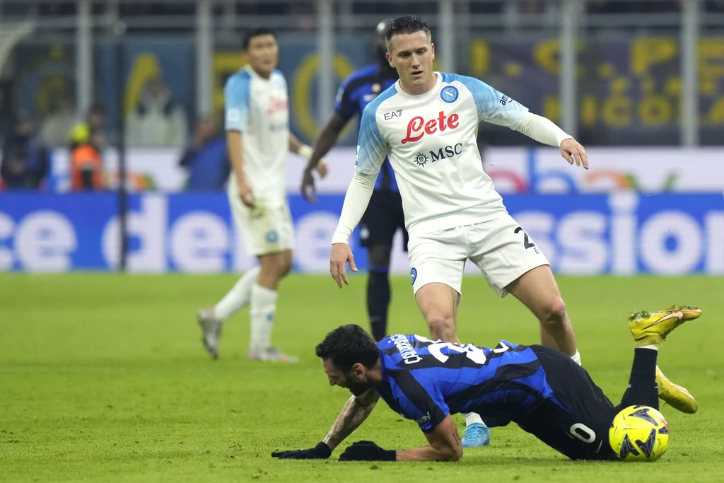 Piotr Zieliński w meczu Inter Mediolan - SSC Napoli Piotr Zieliński w meczu Inter Mediolan - SSC Napoli