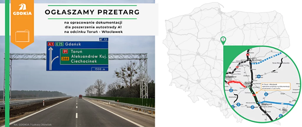 Ponowny przetarg na poszerzenie A1