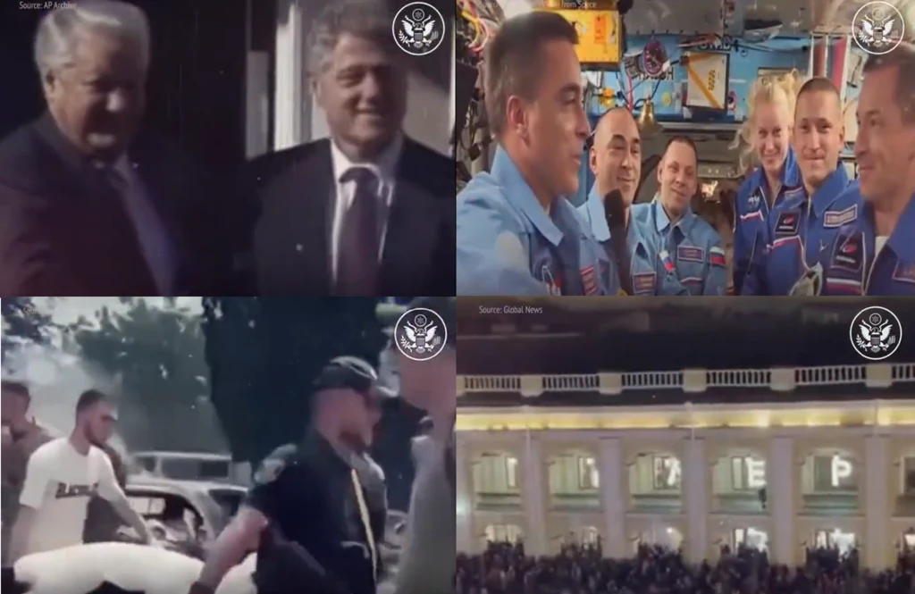 Obok przełomowych wydarzeń w historii USA i Rosji pojawiają się obraz w wojny w Ukrainie Obok przełomowych wydarzeń w historii USA i Rosji pojawiają się obraz w wojny w Ukrainie
