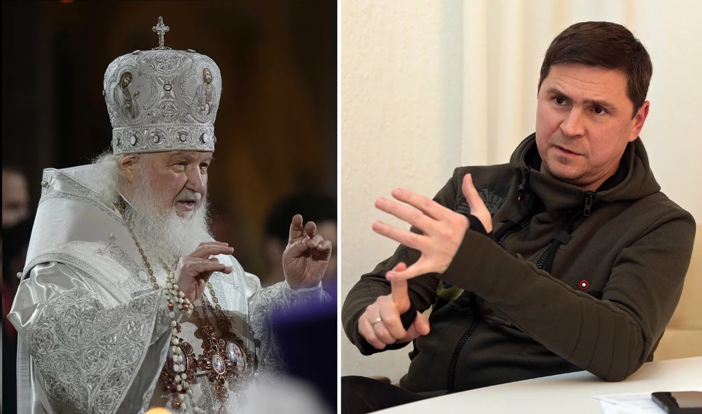 Patriarcha Cyryl i Mychajło Podolak Patriarcha Cyryl i Mychajło Podolak