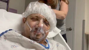 Jeremy Renner na pierwszym nagraniu ze szpitala