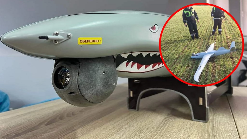 Nowy ukraiński dron bojowy "Rekin" w rękach Rosjan