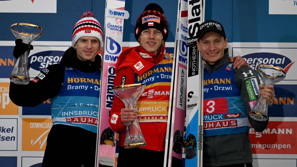 Halvor Egner Granerud, Dawid Kubacki i Anze Lanisek