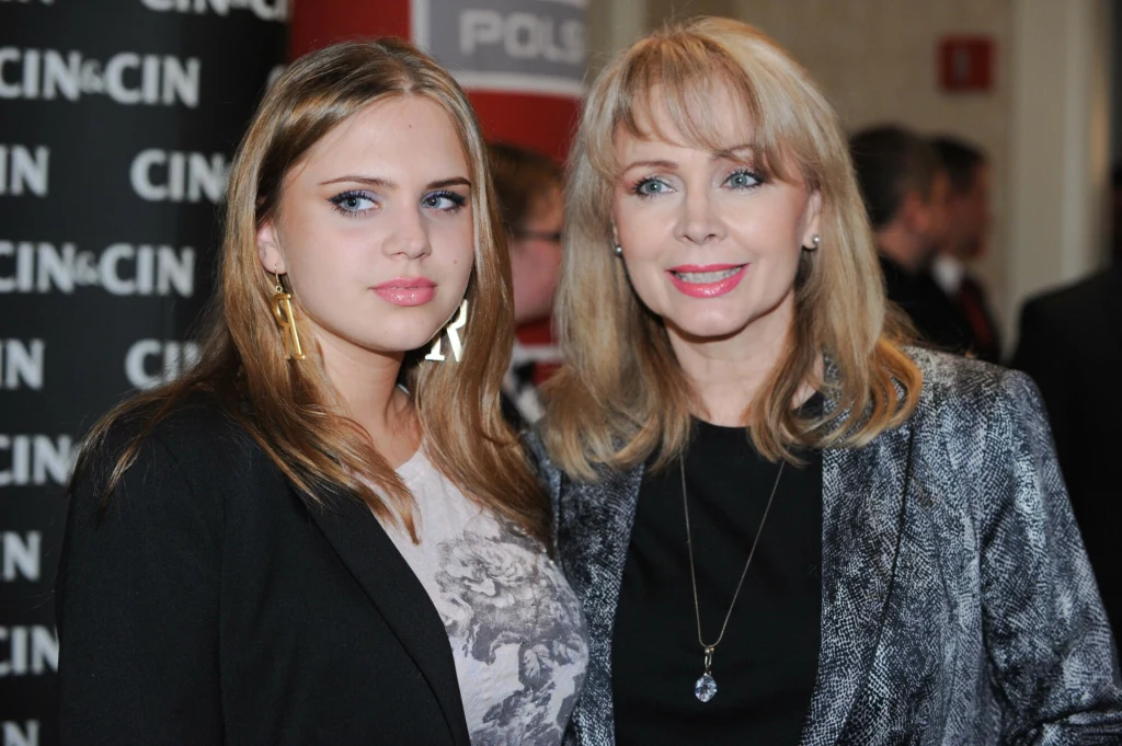 Izabela Trojanowska z córką.
