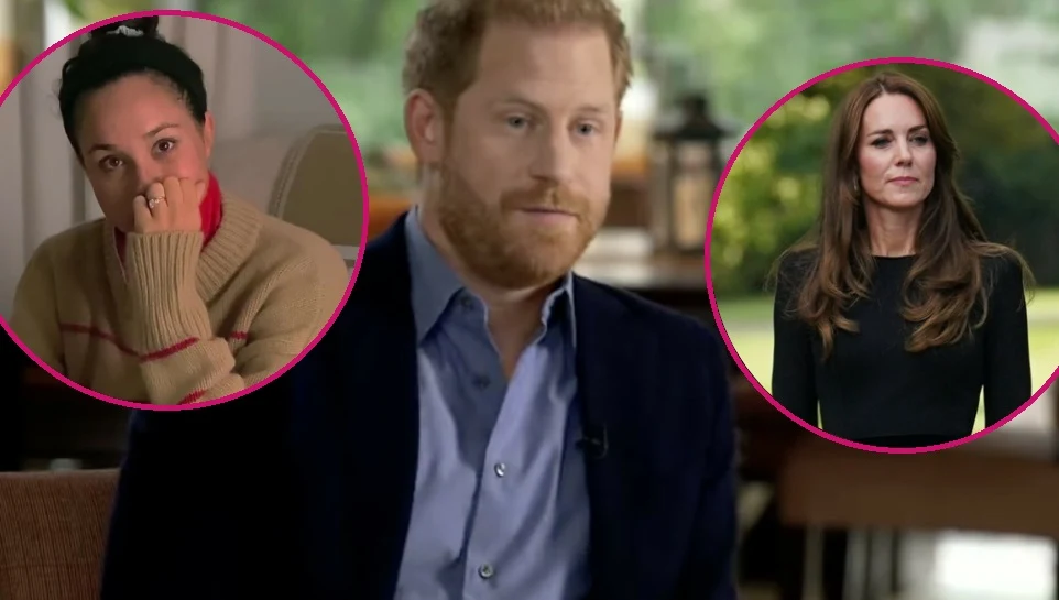 Książę Harry, Meghan Markle i księżna Kate.