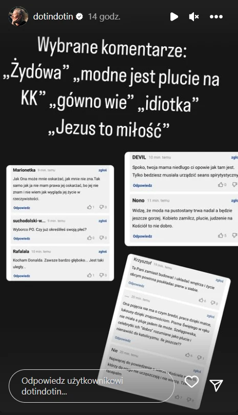 Dorota Szelągowska o swoim stosunku do wiary katolickiej https://www.instagram.com/dotindotin/ Dorota Szelągowska o swoim stosunku do wiary katolickiej https://www.instagram.com/dotindotin/