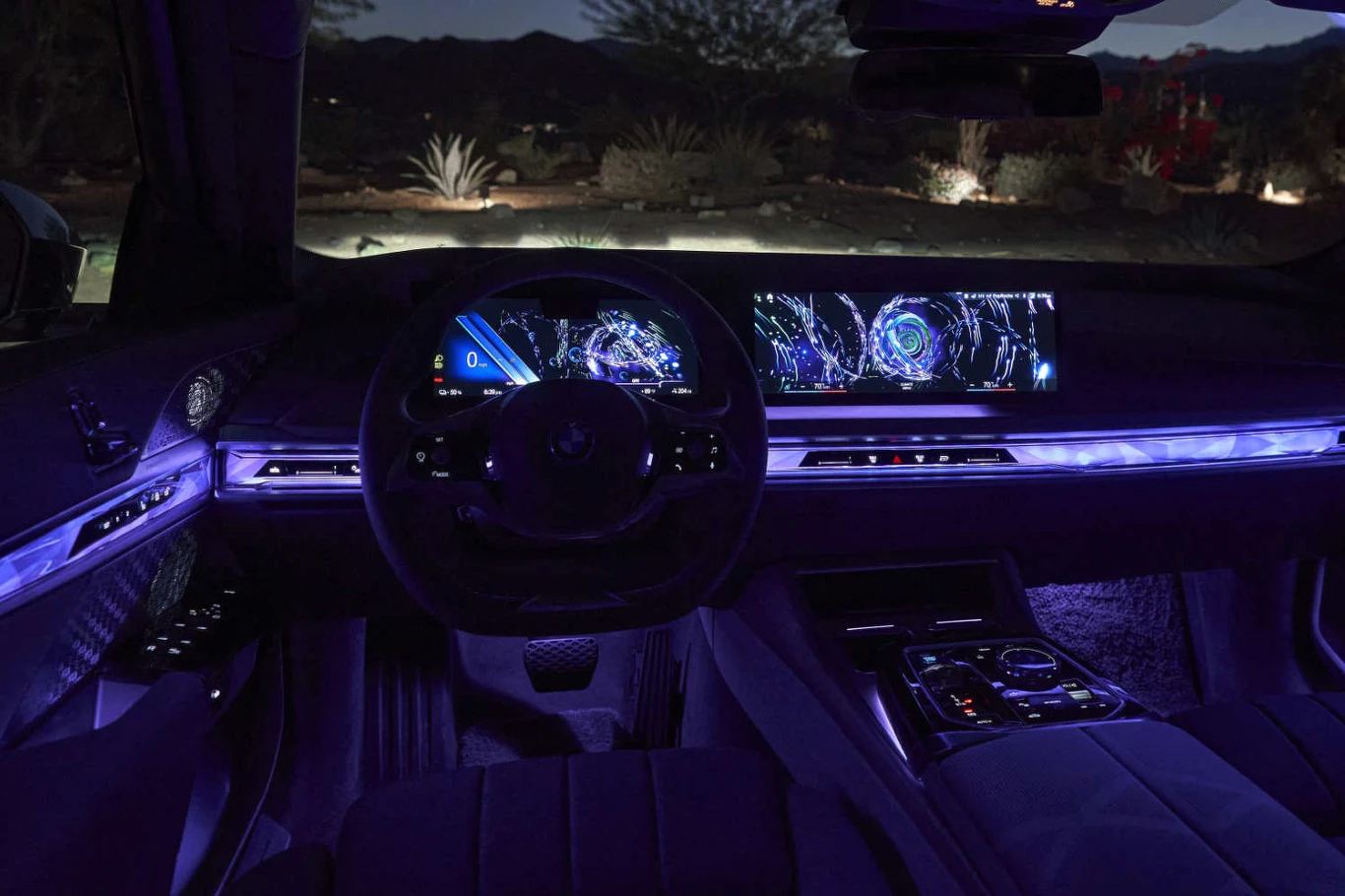 Wnętrze elektrycznego BMW i7