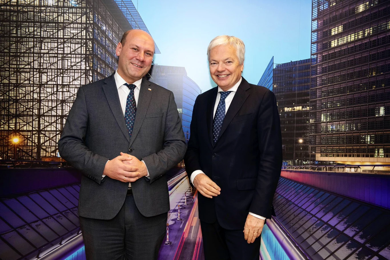 Didier Reynders i Szymon Szynkowski vel Sęk Didier Reynders i Szymon Szynkowski vel Sęk