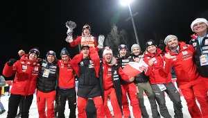 Polska reprezentacja skoczków narciarskich po zakończeniu Turnieju Czterech Skoczni