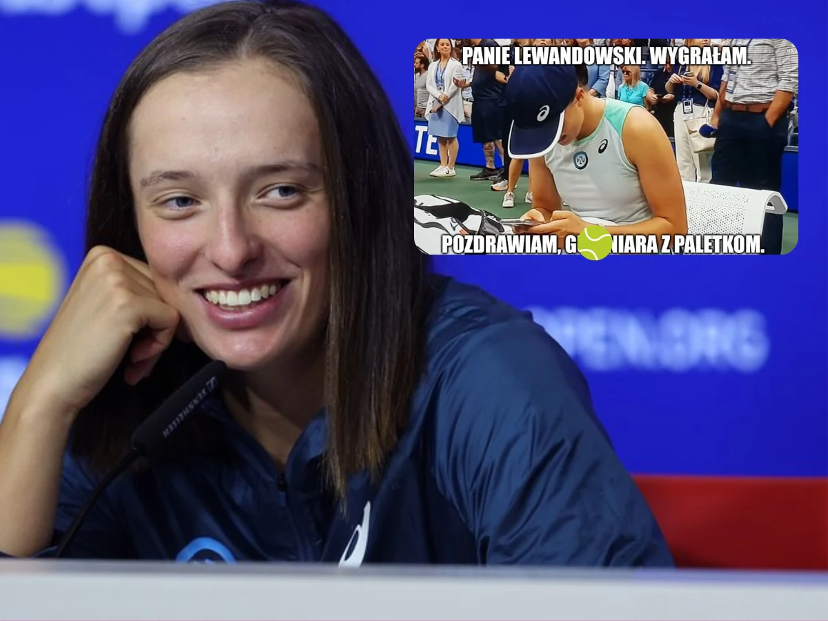 Iga Świątek, MEMY, Robert Lewandowski Iga Świątek, MEMY, Robert Lewandowski