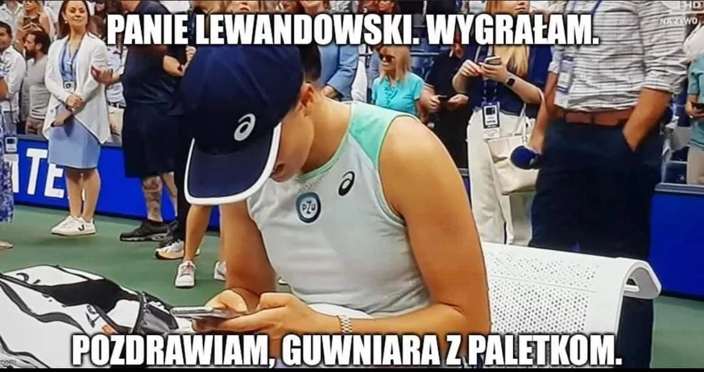 Iga Świątek i Robert Lewandowski [MEMY]