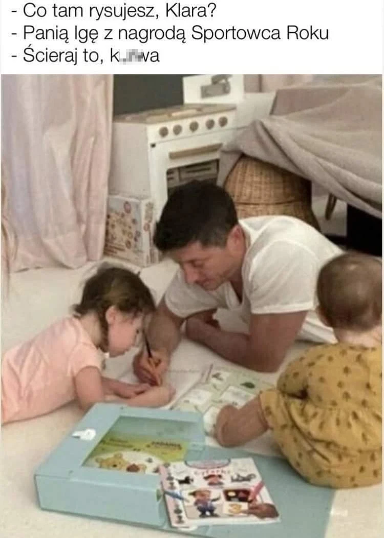 Iga Świątek i Robert Lewandowski [MEMY]