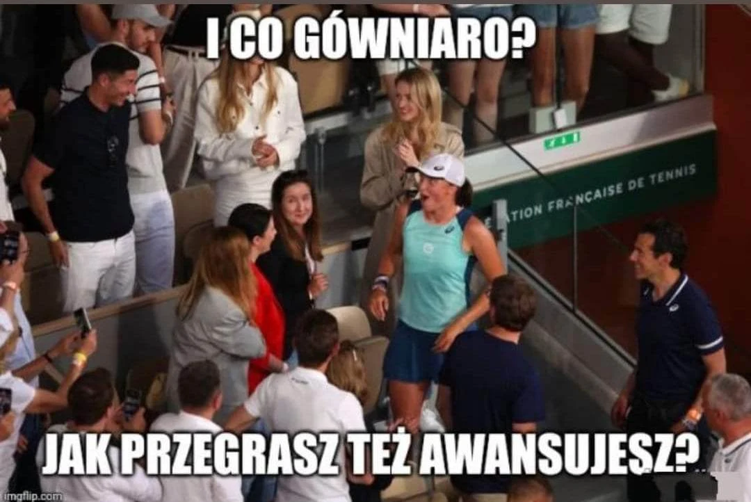 Iga Świątek i Robert Lewandowski [MEMY]