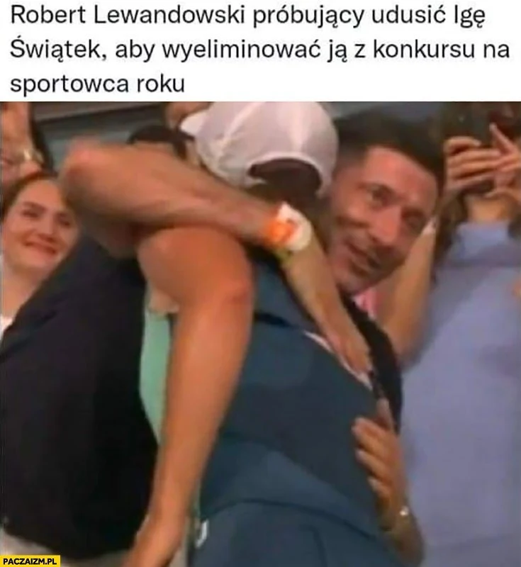 Iga Świątek i Robert Lewandowski [MEMY]