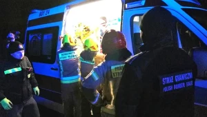 Akcja poszukiwawcza migrantów na granicy z Białorusią