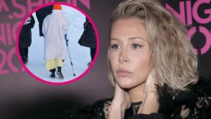 Katarzyna Warnke w zagipsowaną nogą zdobywa Kasrpwy Wierch